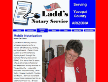 Tablet Screenshot of laddnotary.com